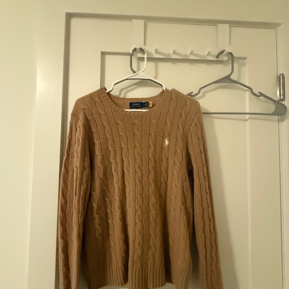Polo by Ralph Lauren Camel Cable Knit Sweater